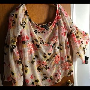 Inc New with tags beautiful floral off the shouldr